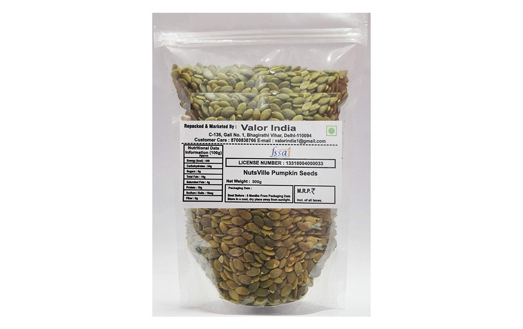 Nuts Ville Pumpkin Seeds    Pack  500 grams